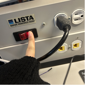 This is a switched being turned on.