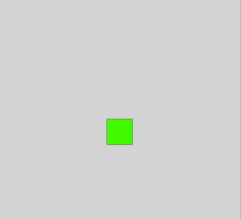 I changed the code so the original square can change shapes like it can change colours.