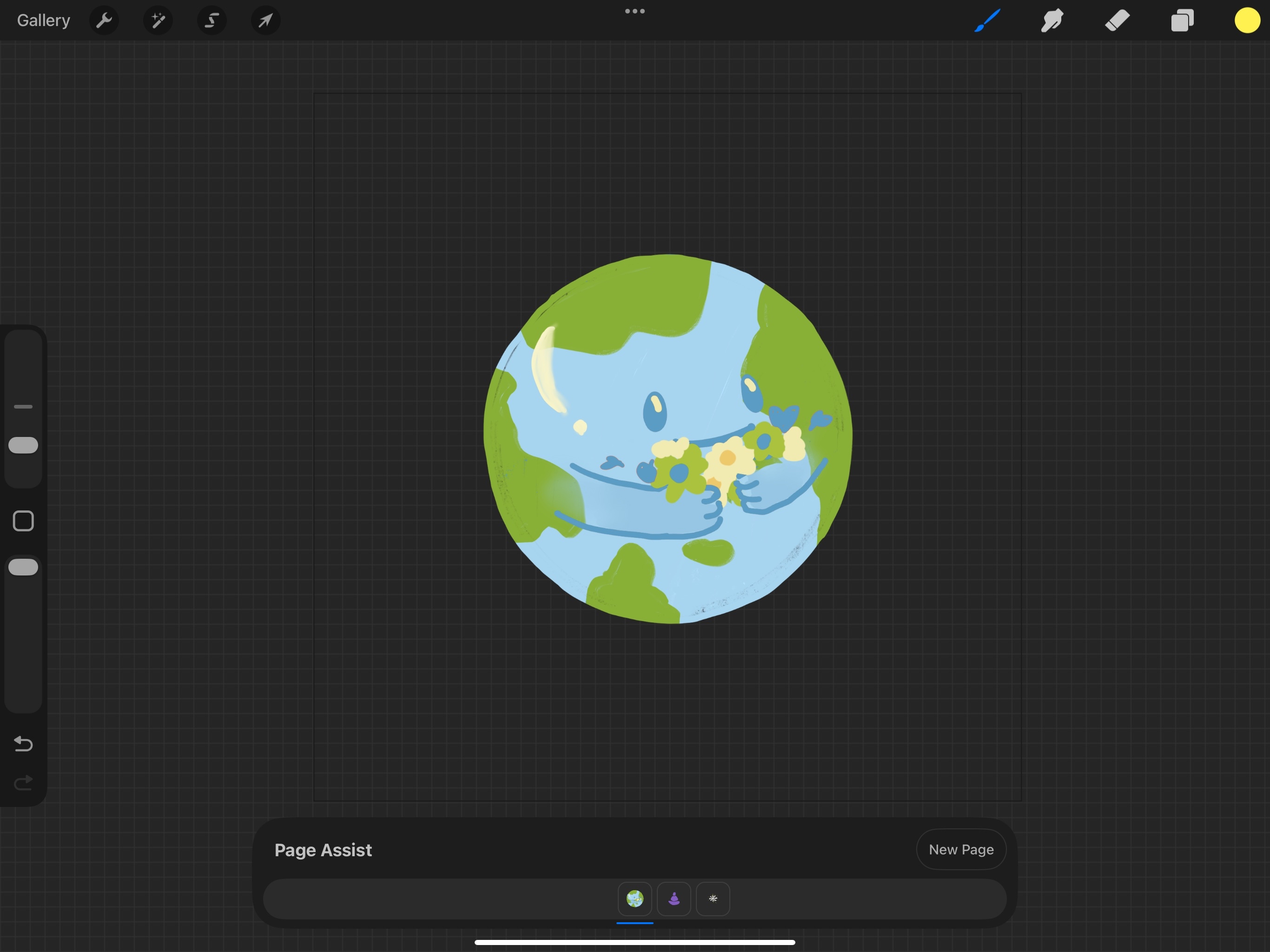 I realized the monochromatic theme wasn't working aesthetically, and what I wanted to protray, so I added back the colours.