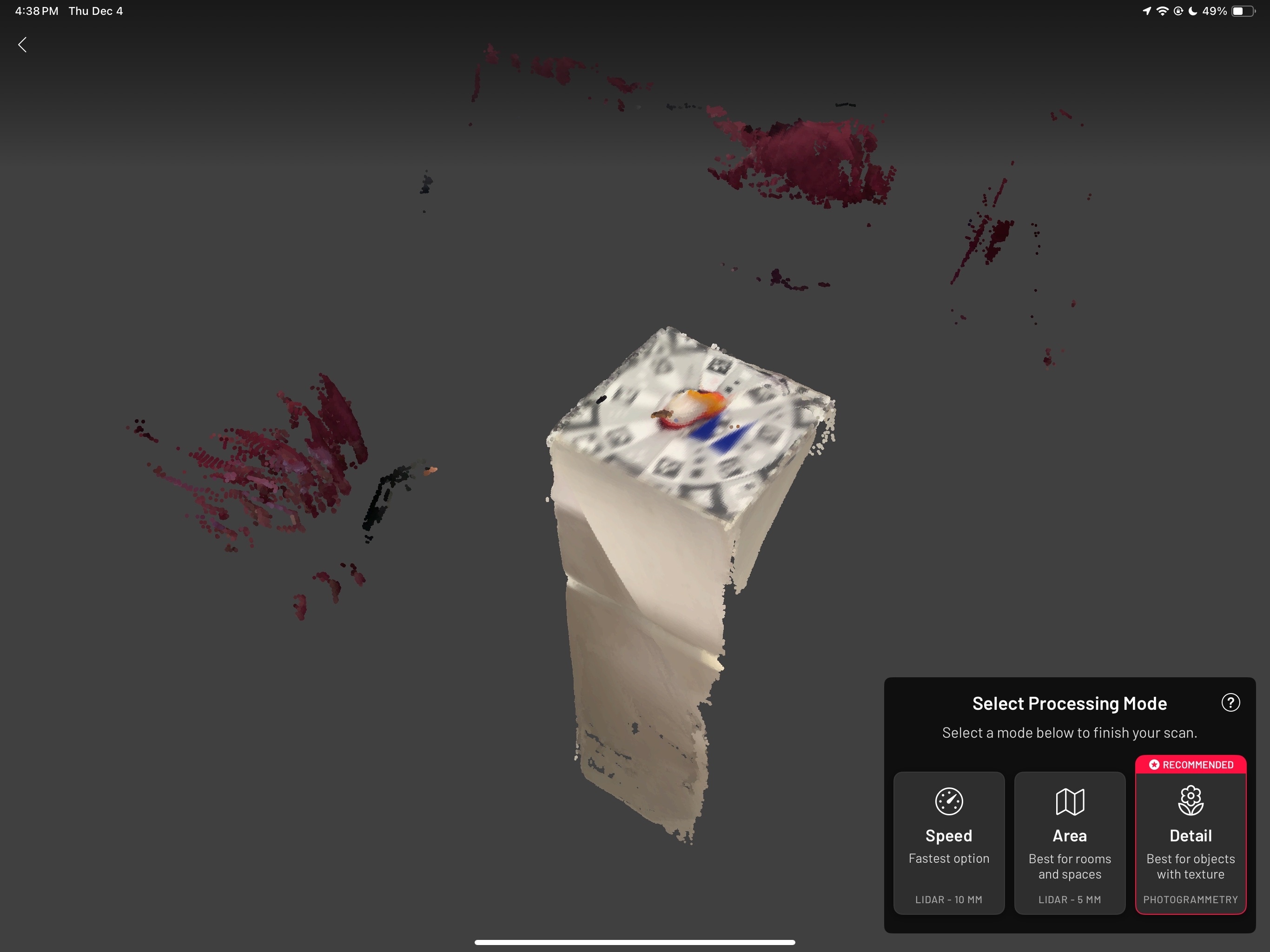 My first attempt using Scaniverse to capture my McDonalds Croc, but I did it too quick.